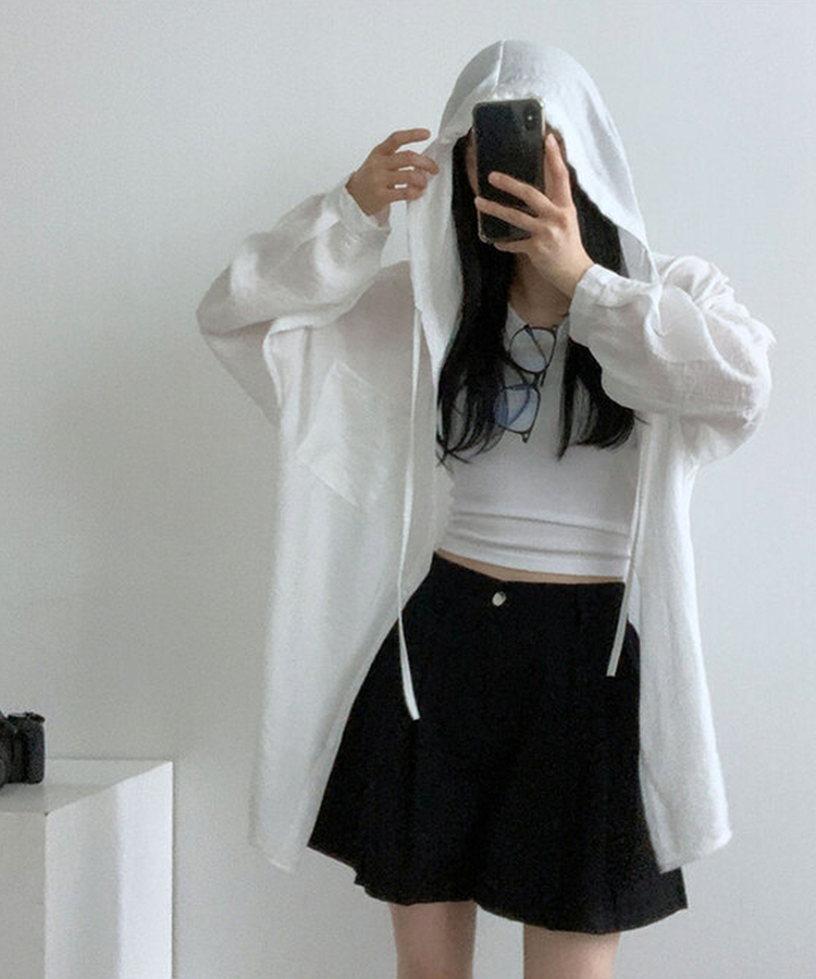 나푸 소프트 후드 버튼 포켓 남방 루즈핏 셔츠