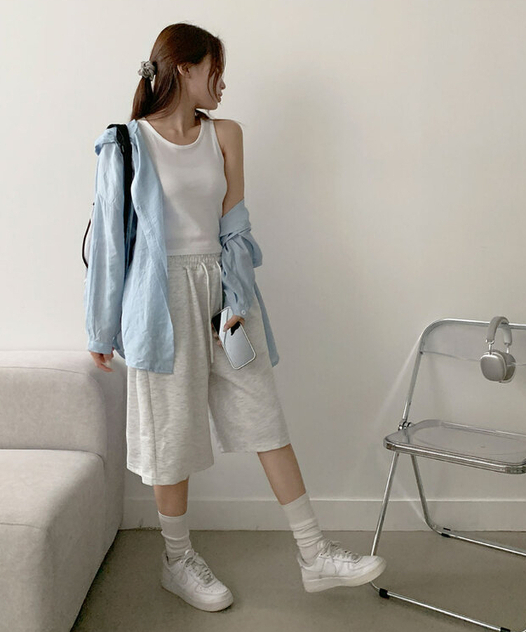 나푸 소프트 후드 버튼 포켓 남방 루즈핏 셔츠