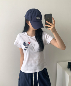 ビッグプリンティング半袖Tシャツ IVORY