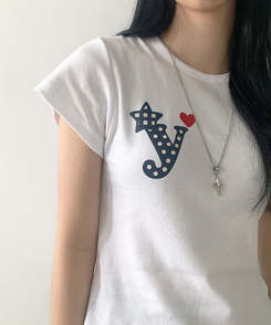 ビッグプリンティング半袖Tシャツ IVORY