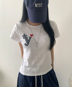 ビッグプリンティング半袖Tシャツ IVORY