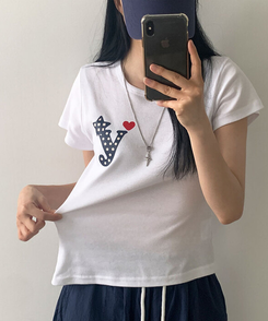 ビッグプリンティング半袖Tシャツ IVORY