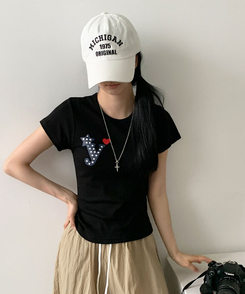 ビッグプリンティング半袖Tシャツ BLACK