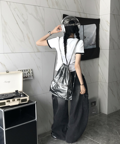 半袖Tシャツ トラックラインVネック半袖Tシャツ WHITE