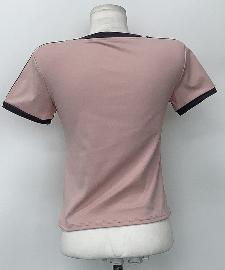 トラックラインVネック半袖Tシャツ