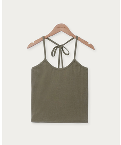 ツーピース レイヤードホルター半袖Tシャツ
