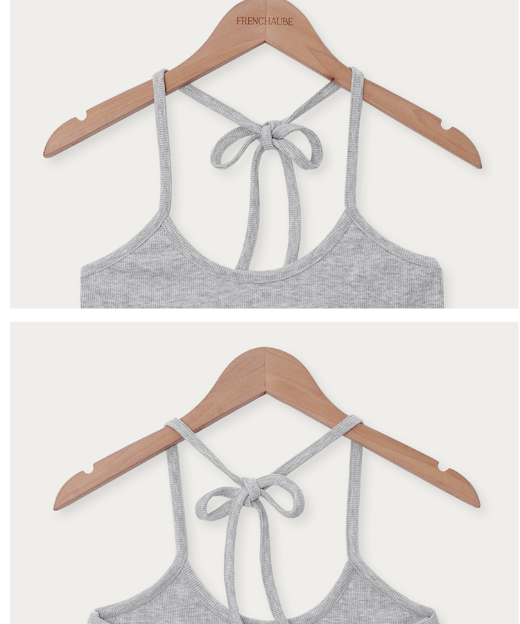 レイヤードホルター半袖Tシャツ