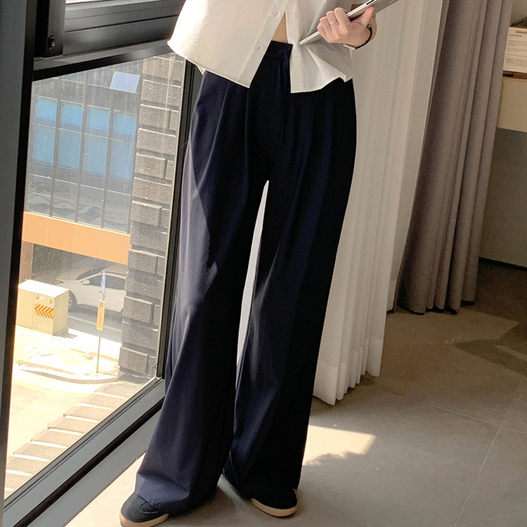【丈別】サマークーリングワイドスラックス NAVY
