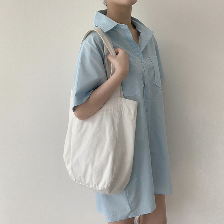 コットンシャツミニワンピース SKY BLUE