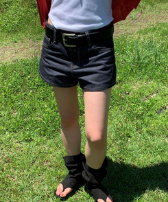 デイリーデニムショートパンツ DEEP DENIM