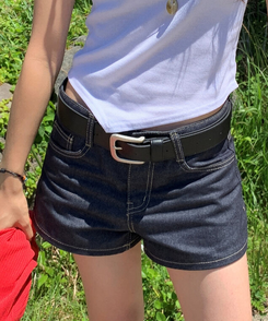 デイリーデニムショートパンツ DEEP DENIM