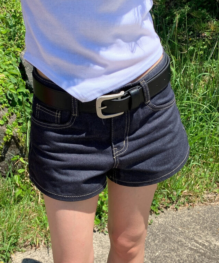 デイリーデニムショートパンツ DEEP DENIM