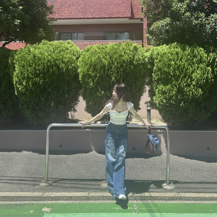 모어 포켓 일자핏 코튼 데님 팬츠 진청