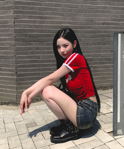 半袖Tシャツ バイカラーレタリング半袖Tシャツ(5color) RED
