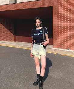 半袖Tシャツ バイカラーレタリング半袖Tシャツ(5color) NAVY