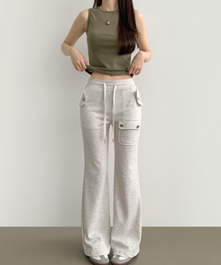 ノースリーブ インナーラウンドスリムキャミソール(8color) KHAKI
