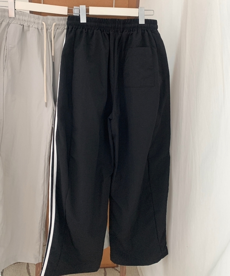 ダブルラインナイロンルーズパンツ(6color)