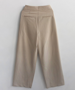スラックス シンプルワイドスラックス