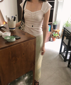 半袖Tシャツ パンチング半袖Tシャツ(5color) IVORY
