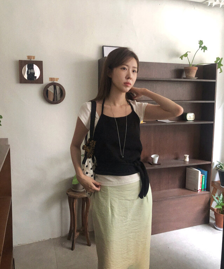 ホルターラップビスチェ BLACK