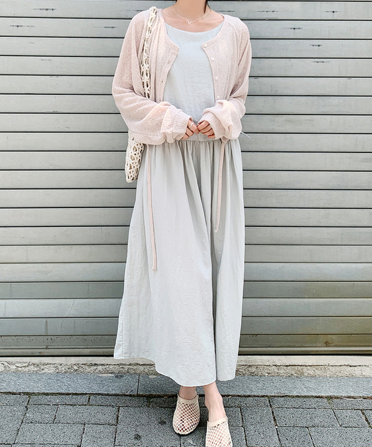 ラグランルーズカーディガン(5color) CREAM