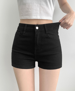 Aラインベーシックショートパンツ BLACK