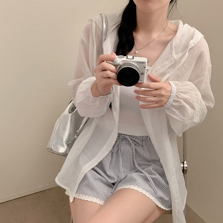 Escapido ストライプ レース付きショートパンツ ストライプレースショートパンツ｜ショートパンツ｜韓国ファッション