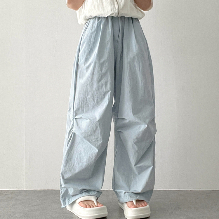 パラシュートシャーリングワイドパンツ(7color)｜ワイド｜韓国