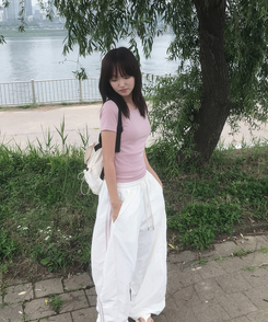 ナイロンストリングライントレーニングワイドパンツ(6color) CREAM