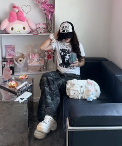 ミリタリーブーツカットパンツ KHAKI