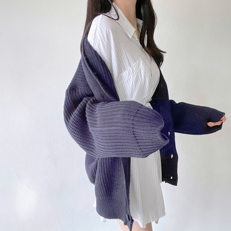 SGD485 だぼっとVネックカーディガン カーディガン - SONA