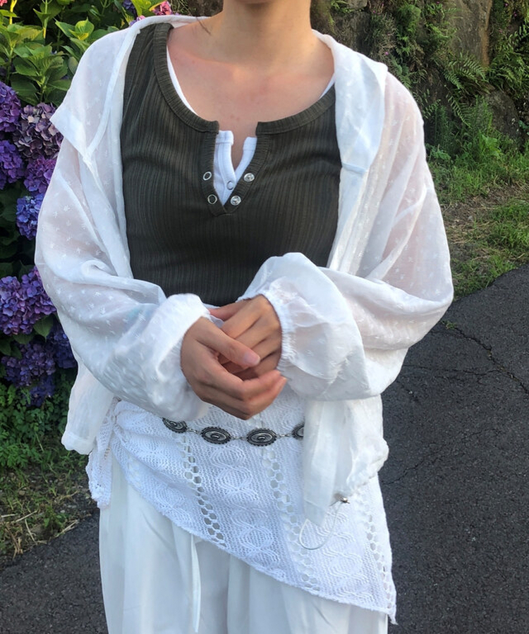 シースルールーズウィンドブレーカー｜ジャンパー｜韓国