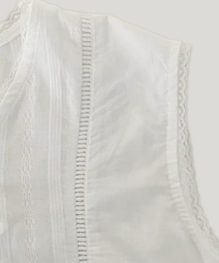 リボンレースストライプキャミソール