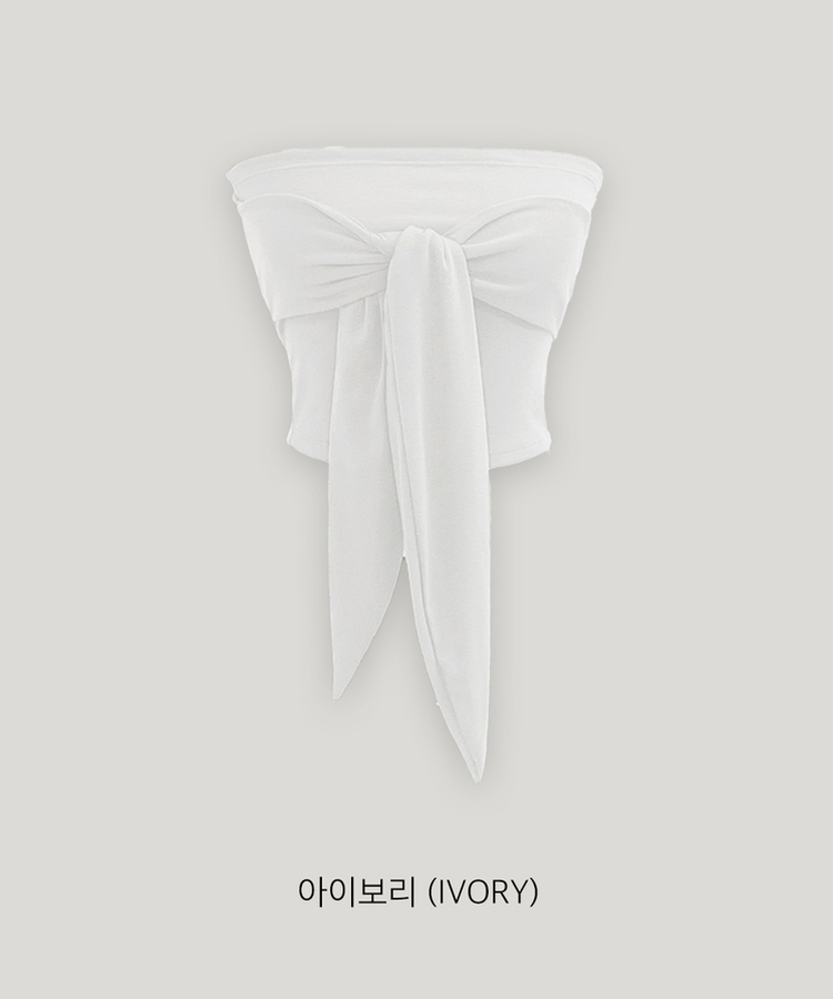 リボンオフショルダートップス