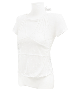 ホルターレイヤード半袖Tシャツ