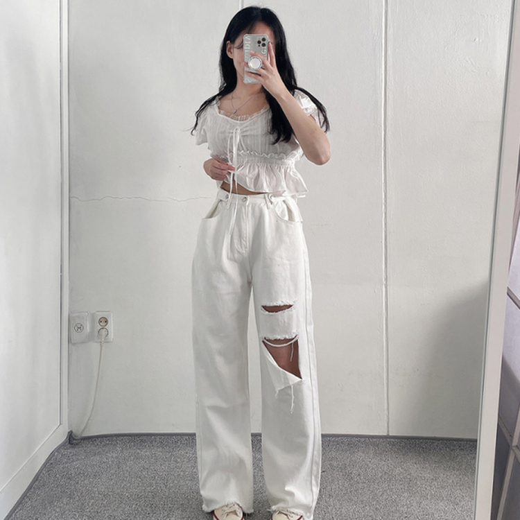 otonacium￼￼ フリルりぼんトップス Women Tops 【公式通販】