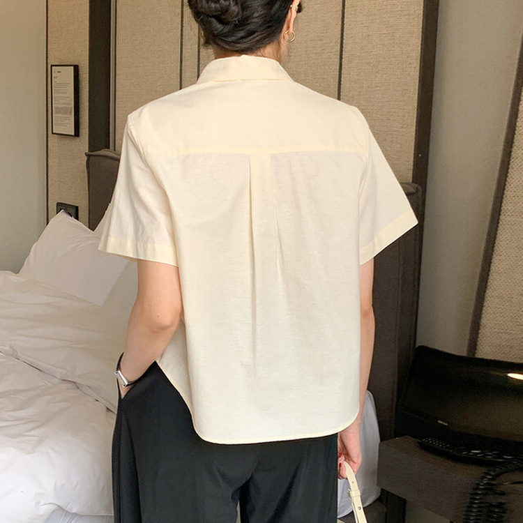 オックスフォードセミクロップシャツ(5color) YELLOW