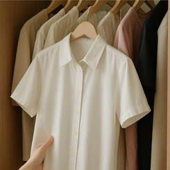 シャツ コットンベーシックシャツ(5color)