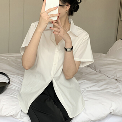 シャツ コットンベーシックシャツ(5color) OFF-WHITE