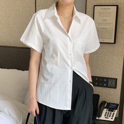 シャツ コットンベーシックシャツ(5color) OFF-WHITE
