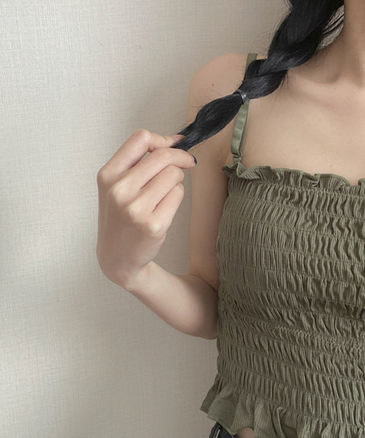 ストレートキャミソール(6color) KHAKI