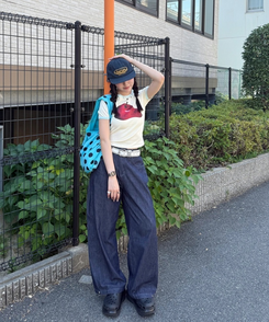 ビンテージスタッズベルト WHITE