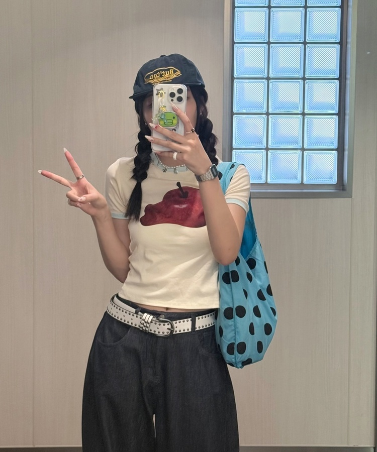 ビンテージスタッズベルト WHITE