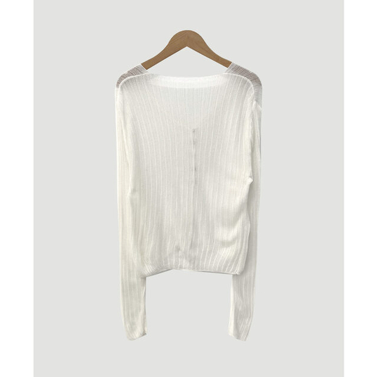 TTT_MSW 22SS シースルーニットカーディガン ティーモダンストリートウェア TTT MSW 22SS 「See-Through Knit
