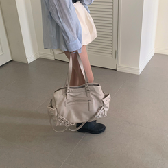 マルチポケットクロスショルダーバッグ BEIGE