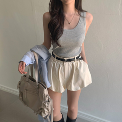 マルチポケットクロスショルダーバッグ BEIGE