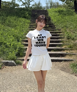 HUG YOUR SKIN ウォニョン着用 レイヤードスカート 韓国 グランジ 送料無料☆IVE ウォニョン 着用！！【CIDER】サイドタイデニム