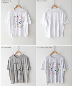 コットンプリンティング半袖Tシャツ