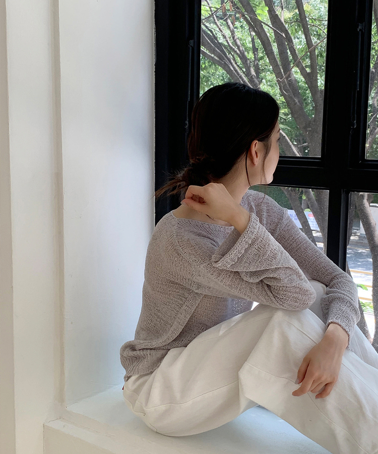 リラックスネットニット(7color) GRAY