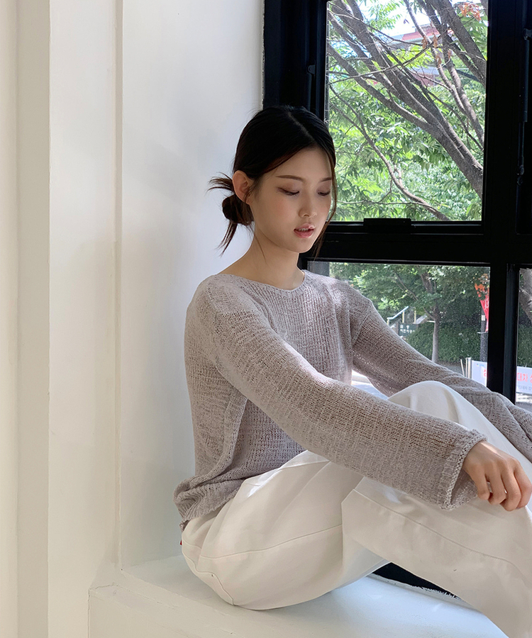 リラックスネットニット(7color) GRAY